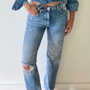 Free People Dakota Straight Leg Jeans Size 26